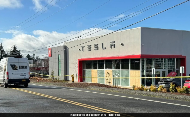 Shots Fired At Tesla Showroom Amid Protests Against Musk, 2nd Time This Week – NDTV