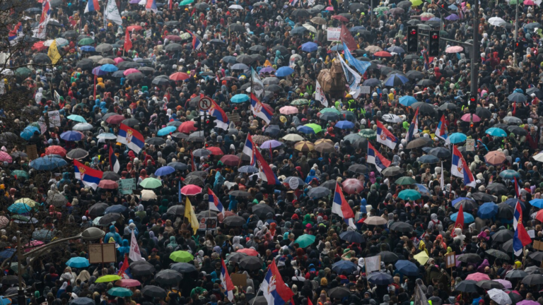 Over 100,000 people join protest rally in Belgrade against Serbia's president and government – The Associated Press