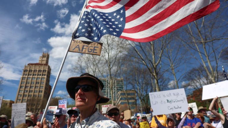 ‘Hands Off!’ protesters across US rally against President Donald Trump and Elon Musk – CNN
