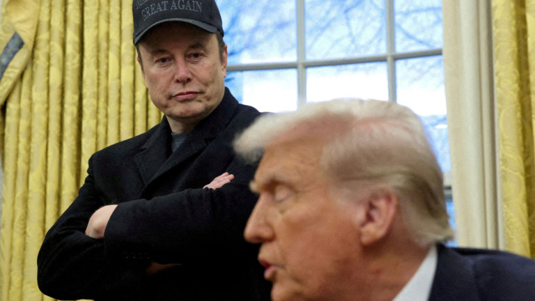 Tariffs latest: Musk brands Trump tariff adviser a 'moron' – as divisions brew in White House – Sky News